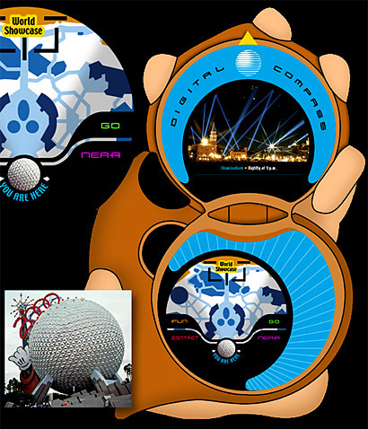 Disney AT&T : Epcot Digital Compass Design